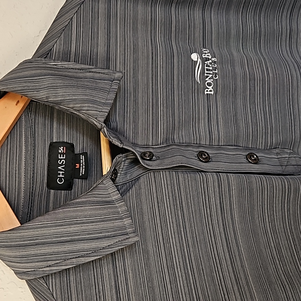 Chase 54 Mens Golf Polo size medium *Bonita Bay*